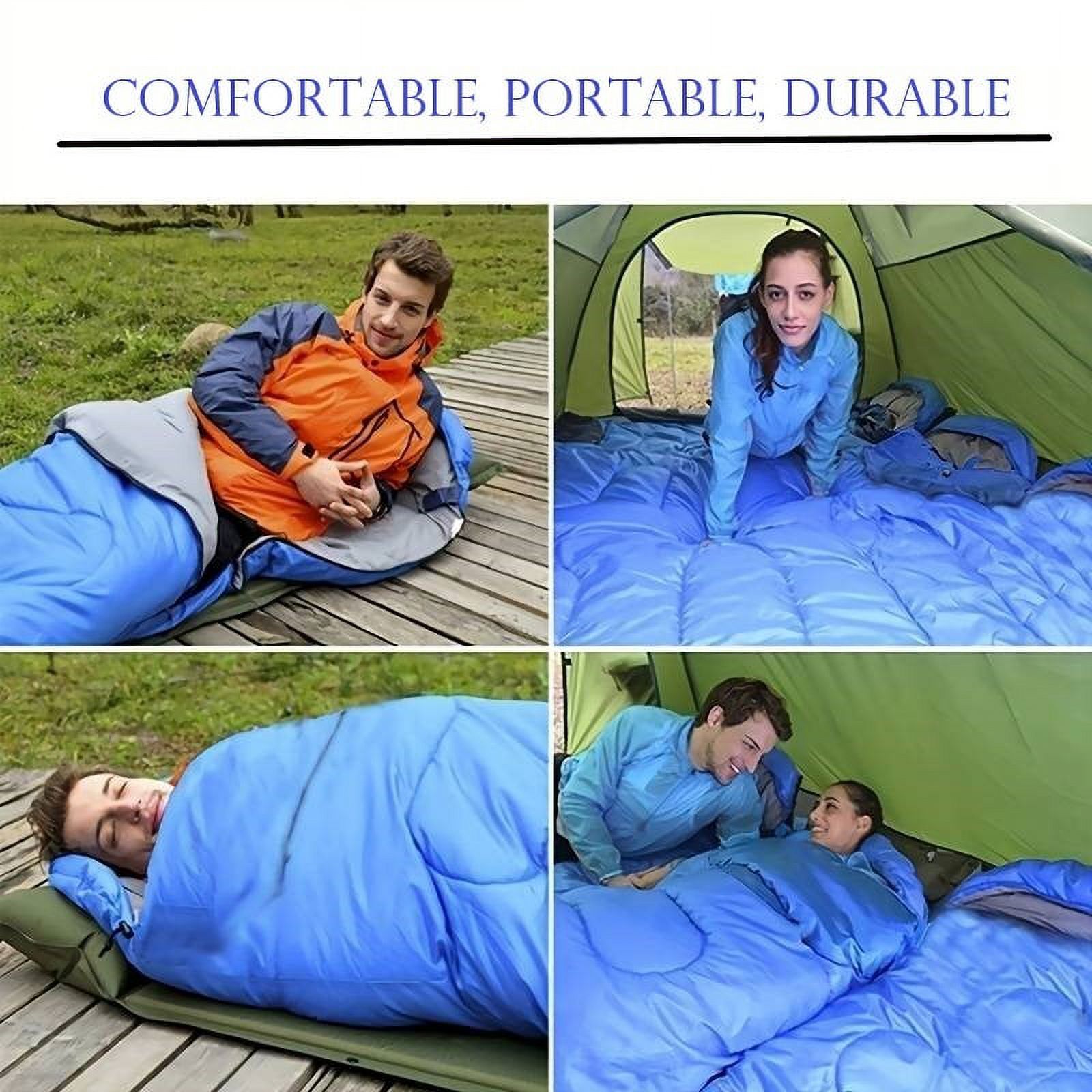 Edmbg 20 Degrees Navy Mummy Sleeping Bag - Image 3