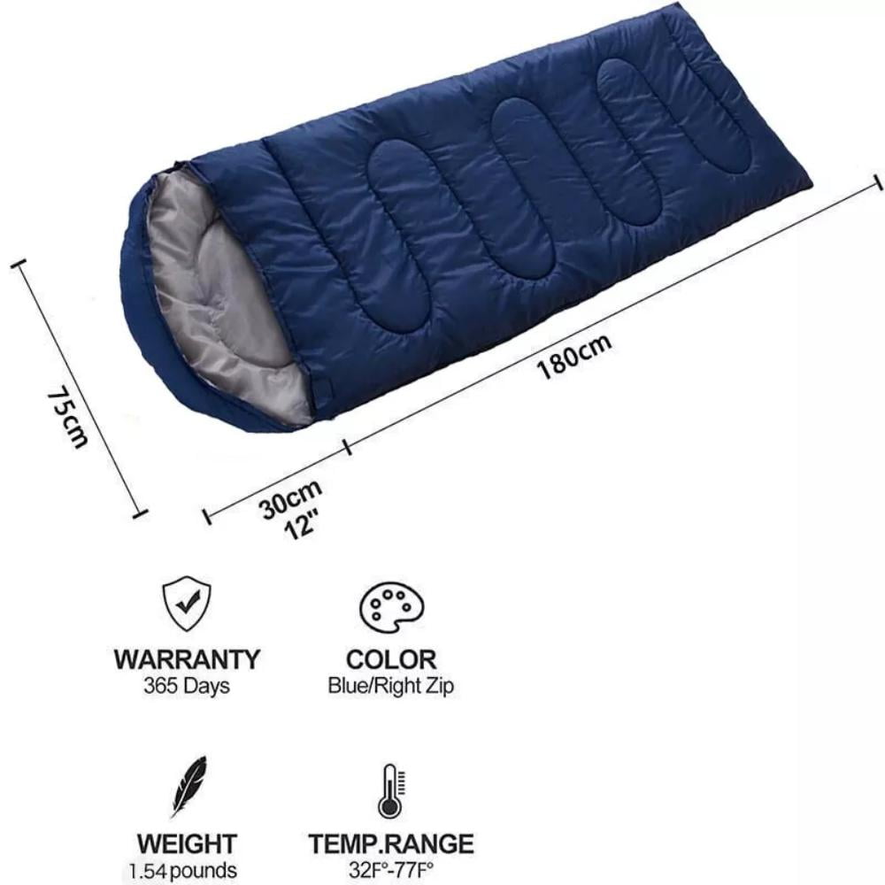 Adult Sleeping Bag for Camping & Hiking â Waterproof, Lightweight & Warm with Compression Bag â for Cold Weather, Outdoor Travel, and Family Use - Image 8