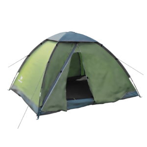 Arctic Lemmings 7 x 6 x 4.4 Feet Three-Person Backpacking Tent - Waterproof, Lightweight & Durable Camping and Hiking Tent for 3 People (Army Green)