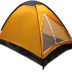 Orange Dome Camping Tent 7x5' - 2 Person, Two Man Blue Orange Sealed Bottom NEW