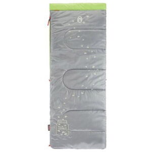 Coleman Child Glow in the Dark 45-Degree F Rectangular Youth Sleeping Bag, Illumi-Bug, 26"x66"