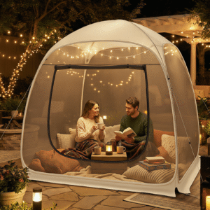 TABU Screen House Tent, 6x6ft Pop up Screen Tent, 4-5 Person Screened Canopy Tent with Carry Bag for Backyard & Outdoor Activities