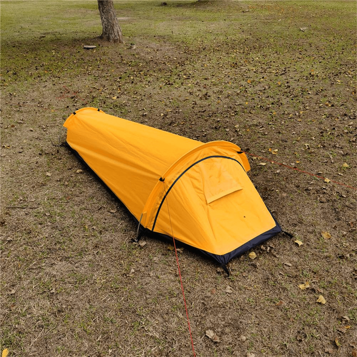 Urltra-Light Outdoor Equipment Wild Camping Sleeping Bag Tent Single Person Hiking Camping Backpacking Tent Waterproof,B,1 x Backpacking Tent,Yellow - Image 4