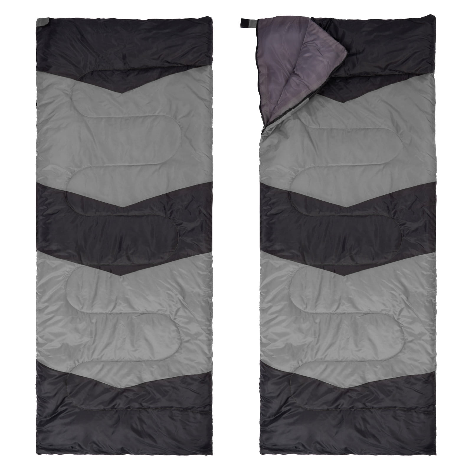 Lightweight Waterproof Sleeping Bag for Backpacking & Hiking, Compact Envelope Design for Warm & Cool Weather, Portable for Camping, Travel, and Outdoor Use - Gray - Image 6