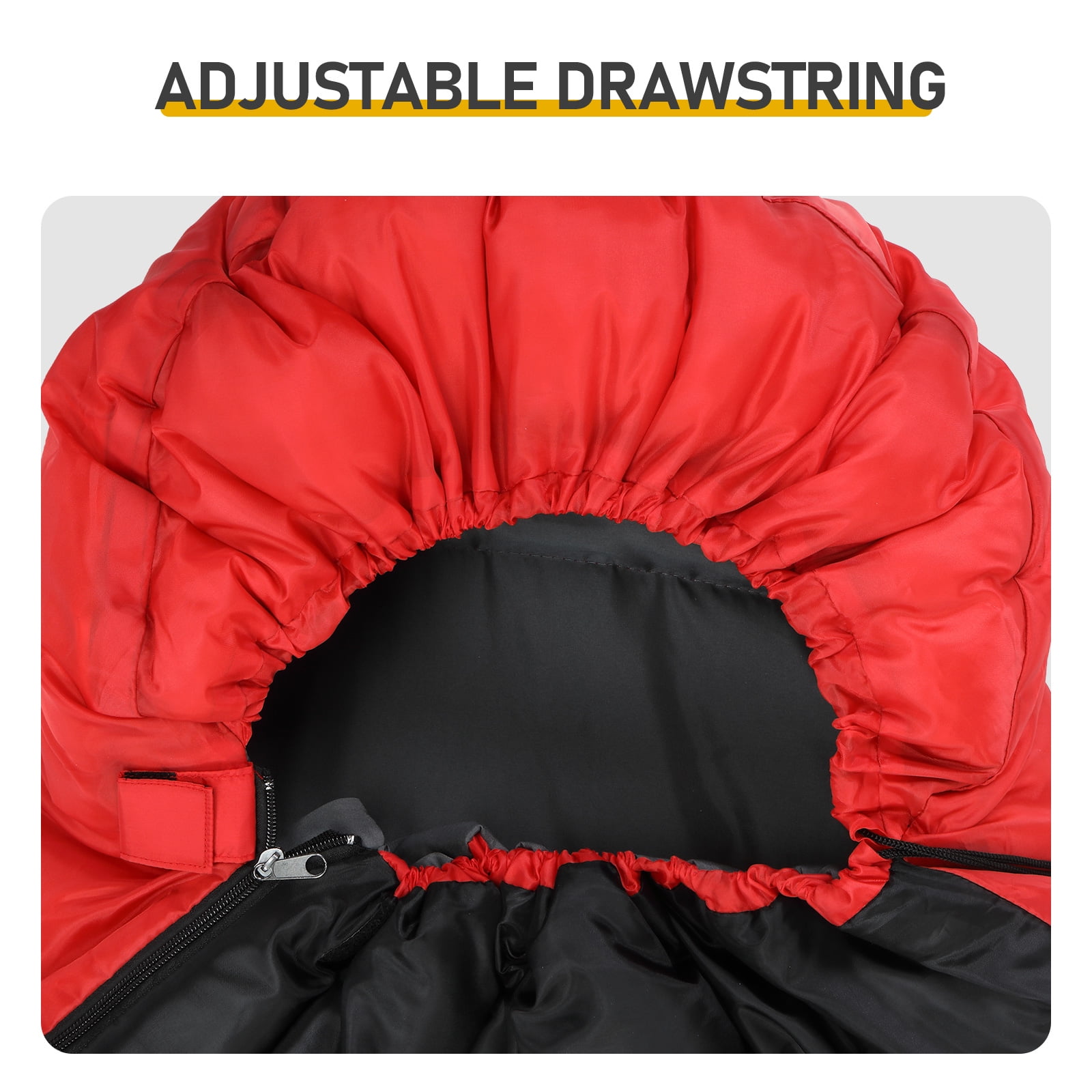 Lightweight Waterproof Sleeping Bag for Backpacking & Hiking, Compact Envelope Design for Warm & Cool Weather, Portable for Camping, Travel, and Outdoor Use - Gray - Image 14