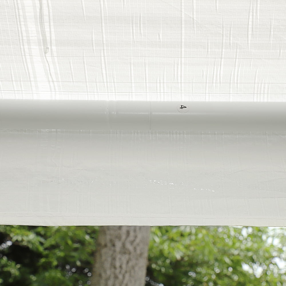 Kadyn Canopy Tent, 10' x 10' Three-sided Waterproof Tent for Parties Garden Pool, Outdoor Canopy Tent with Spiral Tubes, White - Image 16