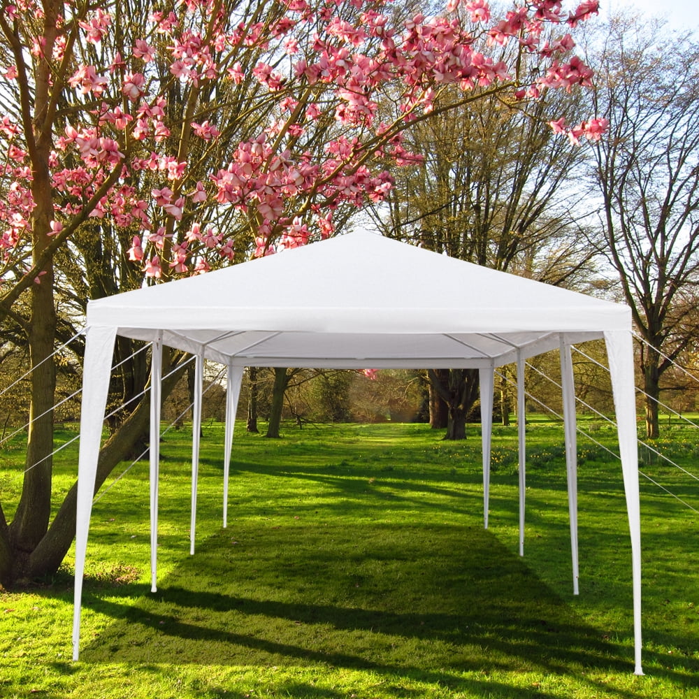 Kadyn Canopy Tent, 10' x 10' Three-sided Waterproof Tent for Parties Garden Pool, Outdoor Canopy Tent with Spiral Tubes, White - Image 22