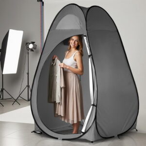 Dark Gray Portable Outdoor Pop-up Privacy Shelter Tent for Toilets, Dressing, and Changing Rooms: Quick Setup