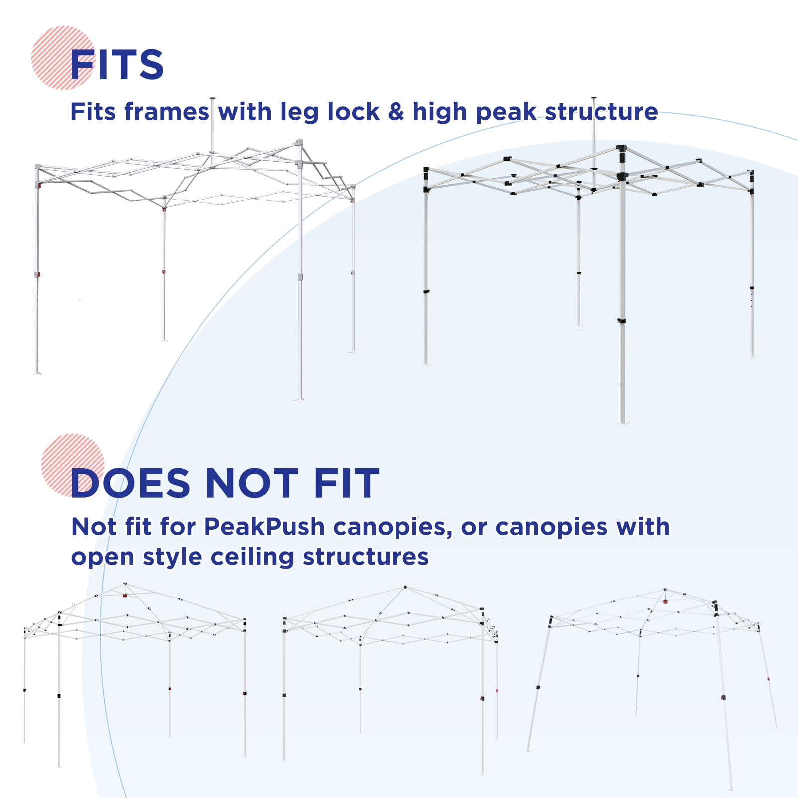 EAGLE PEAK Portable Privacy Tent Changing Room for Pop-up Canopy Fits Canopies with Cross Bars Outdoor Hanging Privacy Curtain, Black - Image 2