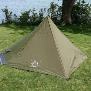 River Country Products One Person Trekking Pole Tent, Ultralight Backpacking Tent - Green